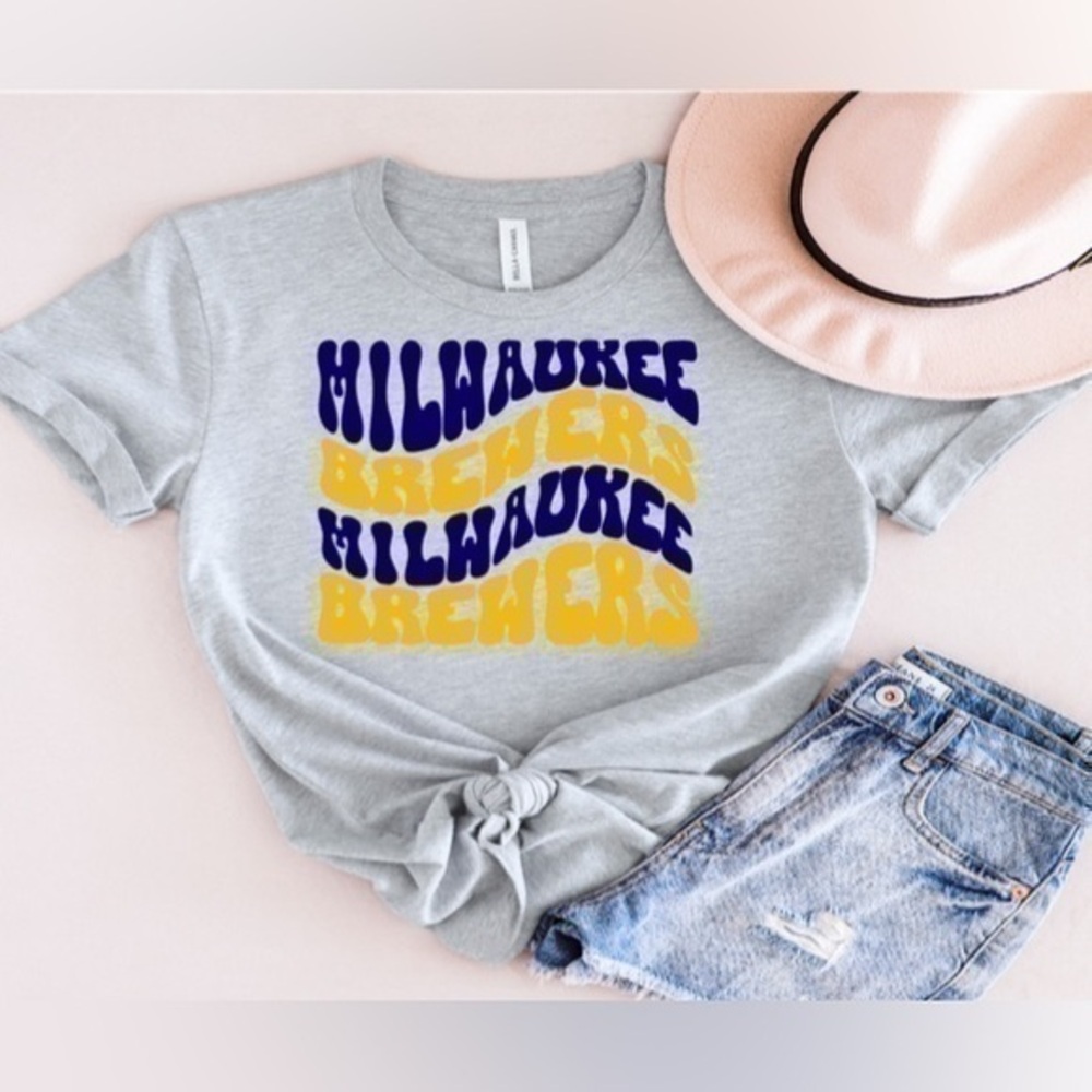 Milwaukee Brewers Wavy Tee